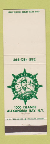Matchbook Cover - Pine Tree Point Lodge Club Alexandria Bay NY