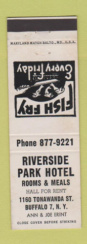 Matchbook Cover - Riverside Park Hotel Buffalo NY