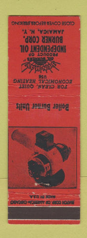 Matchbook Cover - Independent Oil Burner Jamaica NY