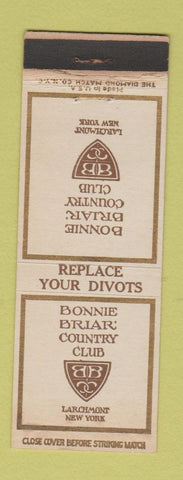 Matchbook Cover - Bonnie Briar Country Club Larchmont NY WORN