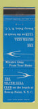 Matchbook Cover - Silver Gull Club New York City WEAR