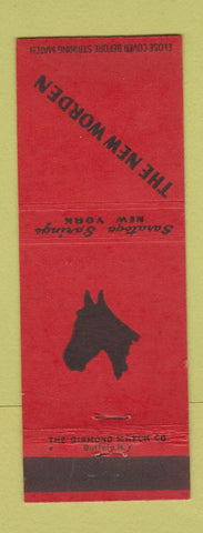 Matchbook Cover - New Worden Saratoga Springs NY