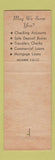 Matchbook Cover - National Bank of Rhinebeck NY