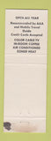 Matchbook Cover - Mohawk Motor Lodge Palatine Bridge NY