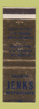 Matchbook Cover - Charlie Jenks Restaurant Penfield NY WEAR