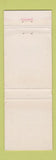 Matchbook Cover - The Dutch Barn Restaurant Mohegan Lake NY WORN