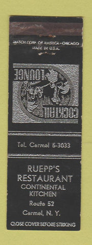 Matchbook Cover - Ruepp's Restaurant Carmel NY