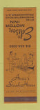 Matchbook Cover - Edison Motor Inn Poughkeepsie NY