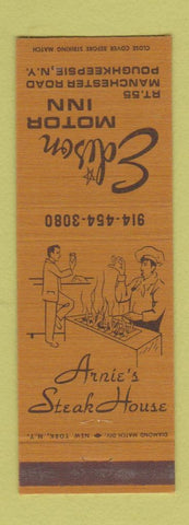 Matchbook Cover - Edison Motor Inn Poughkeepsie NY