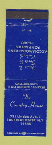 Matchbook Cover - The Country House East Rochester NY WEAR