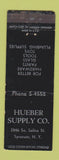 Matchbook Cover - Hueber Supply hardware Syracuse NY WORN