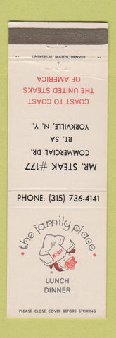 Matchbook Cover - Mr Steak Yorkville NY