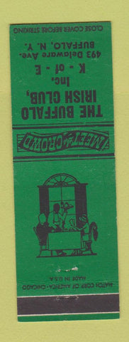 Matchbook Cover - Buffalo Irish Club NY