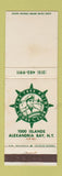 Matchbook Cover - Pine Tree Point Lodge Club Alexandria Bay NY
