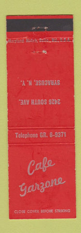 Matchbook Cover - Cafe Garzone Syracuse NY WEAR