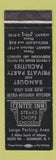 Matchbook Cover - Center Inn Restaurant Glenmont NY WEAR