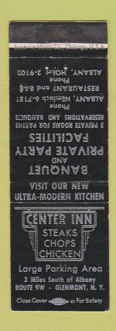 Matchbook Cover - Center Inn Restaurant Glenmont NY WEAR