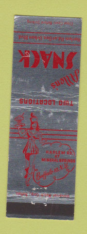 Matchbook Cover - Allen's Snack Buffalo NY girlie