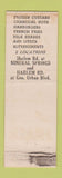 Matchbook Cover - Allen's Snack Buffalo NY girlie
