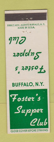 Matchbook Cover - Foster's Supper Club Buffalo NY