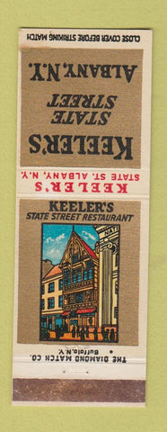 Matchbook Cover - Keeler's Restaurant Albany NY