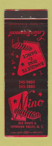 Matchbook Cover - Nino Restaurant Jefferson Valley NY