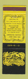 Matchbook Cover - The Kitchen Hyde Park NY