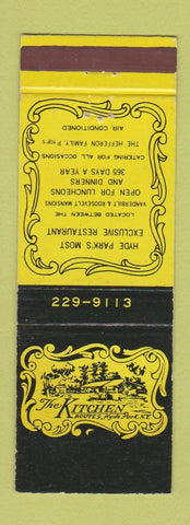 Matchbook Cover - The Kitchen Hyde Park NY