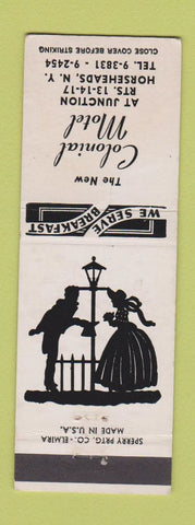 Matchbook Cover - Colonial motel Horseheads NY