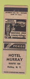Matchbook Cover - Hotel Murray Holley NY WORN STAINED