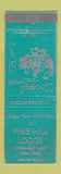 Matchbook Cover - Pine Hill Lodge Highland Lake NY girlie
