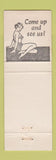 Matchbook Cover - Pine Hill Lodge Highland Lake NY girlie
