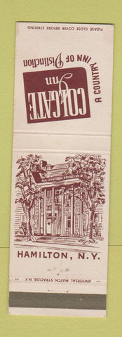 Matchbook Cover - Colgate Inn Hamilton NY