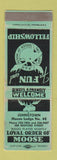 Matchbook Cover - Moose Lodge Johnstown NY WEAR