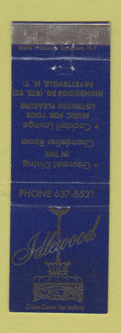 Matchbook Cover - Idlewood Restaurant Fayetteville NY WEAR