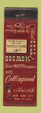 Matchbook Cover - Hotel Collingwood New York City WORN