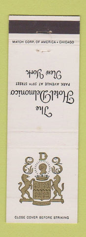 Matchbook Cover - Hotel Delmonico New York City