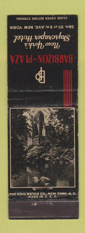 Matchbook Cover - Barbizon Plaza Hotel New York City WEAR