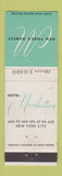 Matchbook Cover - Hotel Manhattan New York City