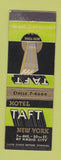 Matchbook Cover - Hotel Taft New York City