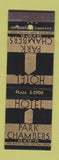 Matchbook Cover - Hotel Park Chambers New York CIty