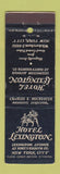 Matchbook Cover - Hotel Lexington New York City