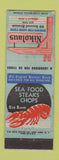 Matchbook Cover - Nikolaus Restaurant New York City lobster