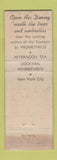 Matchbook Cover - Promenade Cafe New York City Rockefeller Center DD Bean