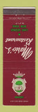 Matchbook Cover - Mario's Restaurant Lake George NY