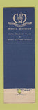 Matchbook Cover - Hotel Belmont Plaza New York City