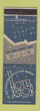 Matchbook Cover - Hotel Astor New York City