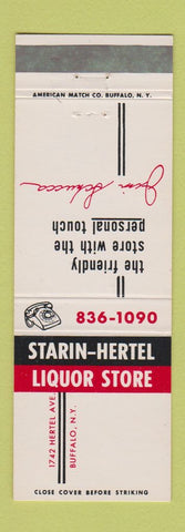 Matchbook Cover - Starin Hertel Liquor Store Buffalo NY