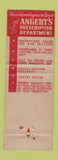 Matchbook Cover - Angert's Drug Store Brooklyn NY