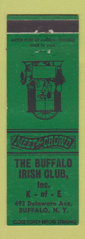 Matchbook Cover - Buffalo Irish Club Buffalo NY
